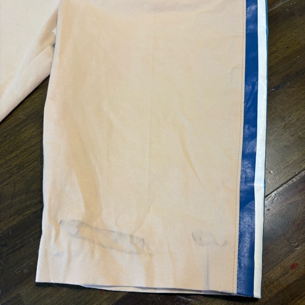 Le Superbe Anthropologie Bermuda Long Shorts with Side Stripe preppy Coastal - Picture 4 of 10